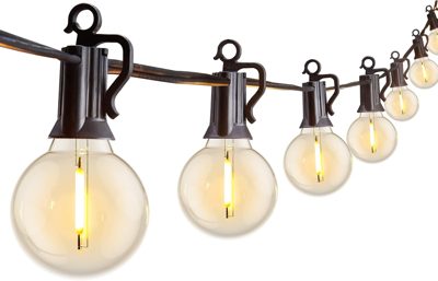 Brightown G40 Globe String Lights, 29 ft, Warm White
