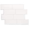 smart tiles Metro Campagnola White Peel & Stick (4-pack, 2.21 sq ft)