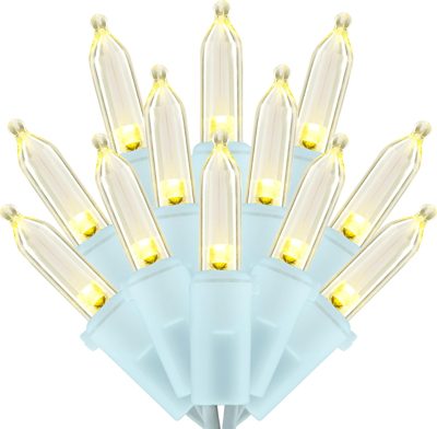 Sweet Shine 100-ct Warm White LED Mini Lights, 2-pack (white wire)