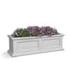 Mayne Fairfield 36 in. Self-Watering Window Box, White